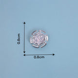 925 Sterling Silver Round Shaped CZ Stud Earrings for Women / Girls - Taraash