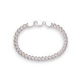 925 Sterling Silver Sparkle Chain Bracelet for Men - Taraash