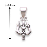 925 Sterling Silver Spiritual Shiva Trishul Pendant For Men - Taraash