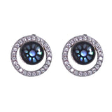 925 Sterling Silver Square Mother Of Pearl Cz Earrings for Women - Taraash