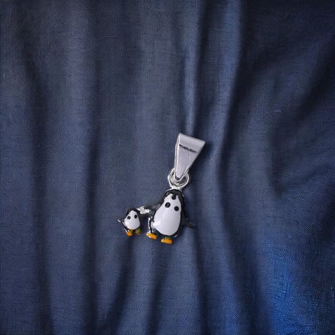 925 Sterling Silver Tiny Penguin Pendant for Girls - Taraash