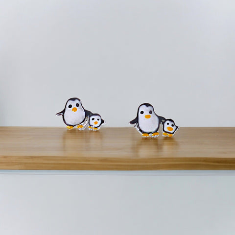925 Sterling Silver Tiny Penguin Studs Earrings for Girls - Taraash