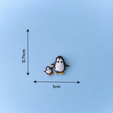 925 Sterling Silver Tiny Penguin Studs Earrings for Girls - Taraash