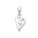 925 Sterling Silver "V" Letter Cz Pendant For Men And Women - Taraash