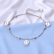 Taraash 925 Sterling Silver Smiley Bracelet For women