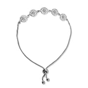 Taraash 925 Sterling Floral Bracelet For Women | Silver Bracelet | Pure Silver Bracelet For Girls
