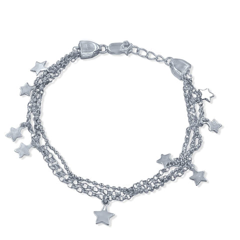 Love Forever Quote Silver Bracelet