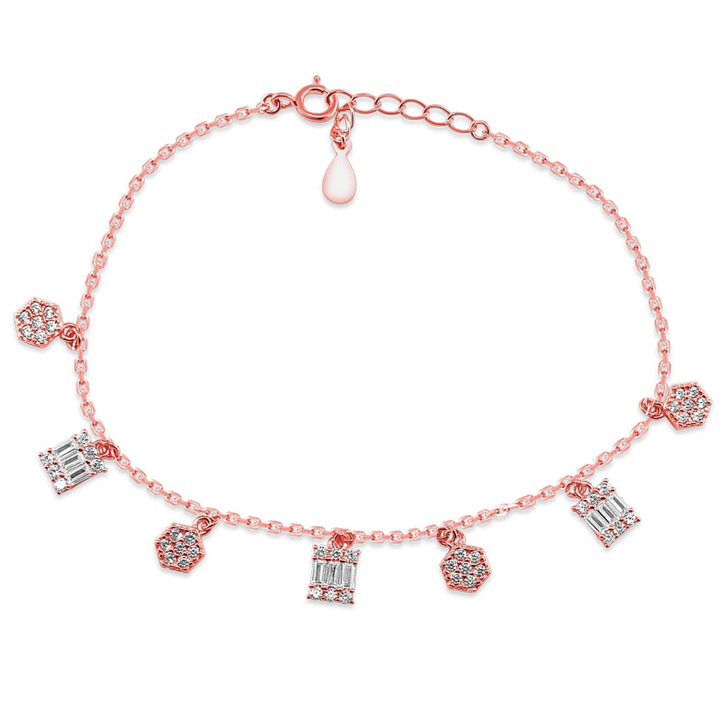 Pandorajewerly|925 Sterling Silver Rose Gold Oak Leaf Charm For Pandora  Bracelet