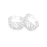 Taraash silver toe rings for women pure silver 925