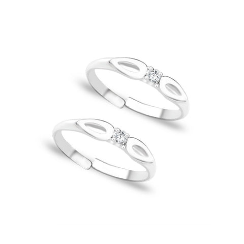 Taraash silver toe ring for women