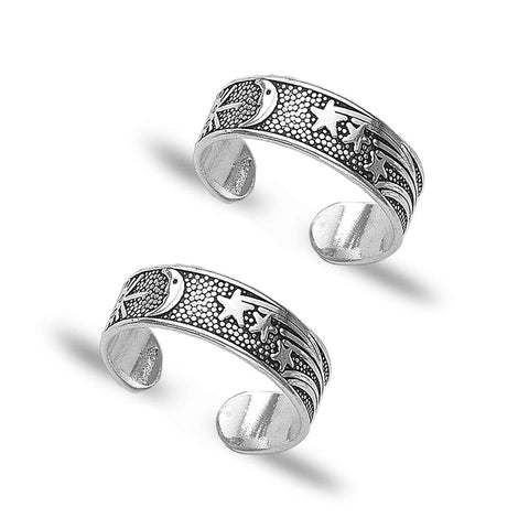 Taraash silver toe ring for women