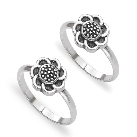 Taraash silver toe ring for women