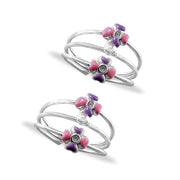 Taraash toe rings for women silver