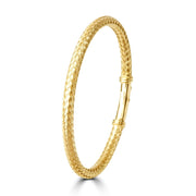 Blisse Allure Timeless Gold Vermeil Bangle with Braided Texture - Taraash