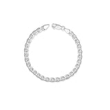 Taraash 925 Sterling Casual Curb Silver Bracelet For Men - Taraash