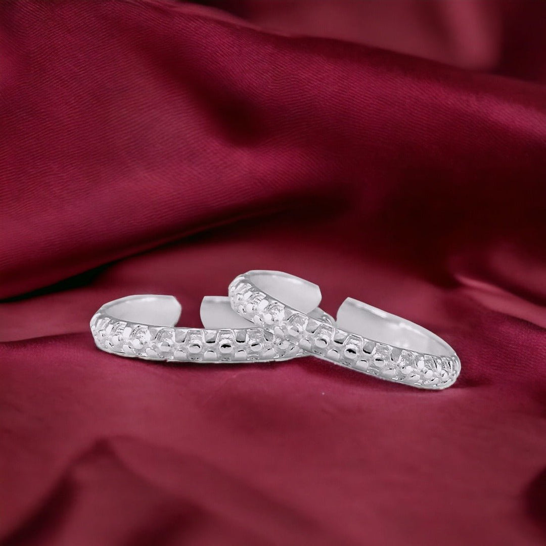 Taraash 925 Sterling Cutwork Silver Toe Ring Silver Toe Ring For Wom