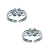 Taraash 925 Sterling Silver Ball Toe Rings For Women - Taraash