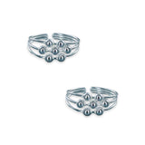 Taraash 925 Sterling Silver Ball Toe Rings For Women - Taraash