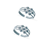 Taraash 925 Sterling Silver Ball Toe Rings For Women - Taraash