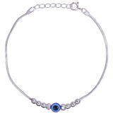 Taraash 925 Sterling Silver Beaded Evil Eye Bracelet for Women - Taraash