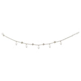 Taraash 925 Sterling Silver Beaded Star Charm Single Anklet for Women - Taraash