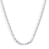 Taraash 925 Sterling Silver Cable Chain For Men ACL1004C20IN - Taraash