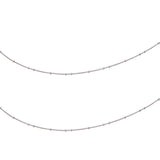 Taraash 925 Sterling Silver Single Line plain Anklets For Women CMR351L210H - Taraash