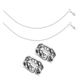 Taraash Sterling Silver Combo of Anklet & Toe Ring For Women COMBO ANTR 84 - Taraash