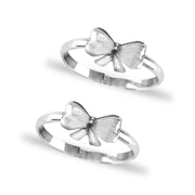 Taraash 925 Sterling Bow Silver Toe Ring For Women - Taraash