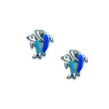 Taraash 925 Sterling Silver Dolphin Stud Earrings For Kids - Taraash