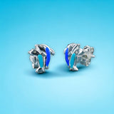 Taraash 925 Sterling Silver Dolphin Stud Earrings For Kids - Taraash