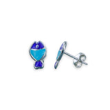 Taraash 925 Sterling Silver Fish Stud For Kids - Taraash