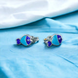 Taraash 925 Sterling Silver Fish Stud For Kids - Taraash