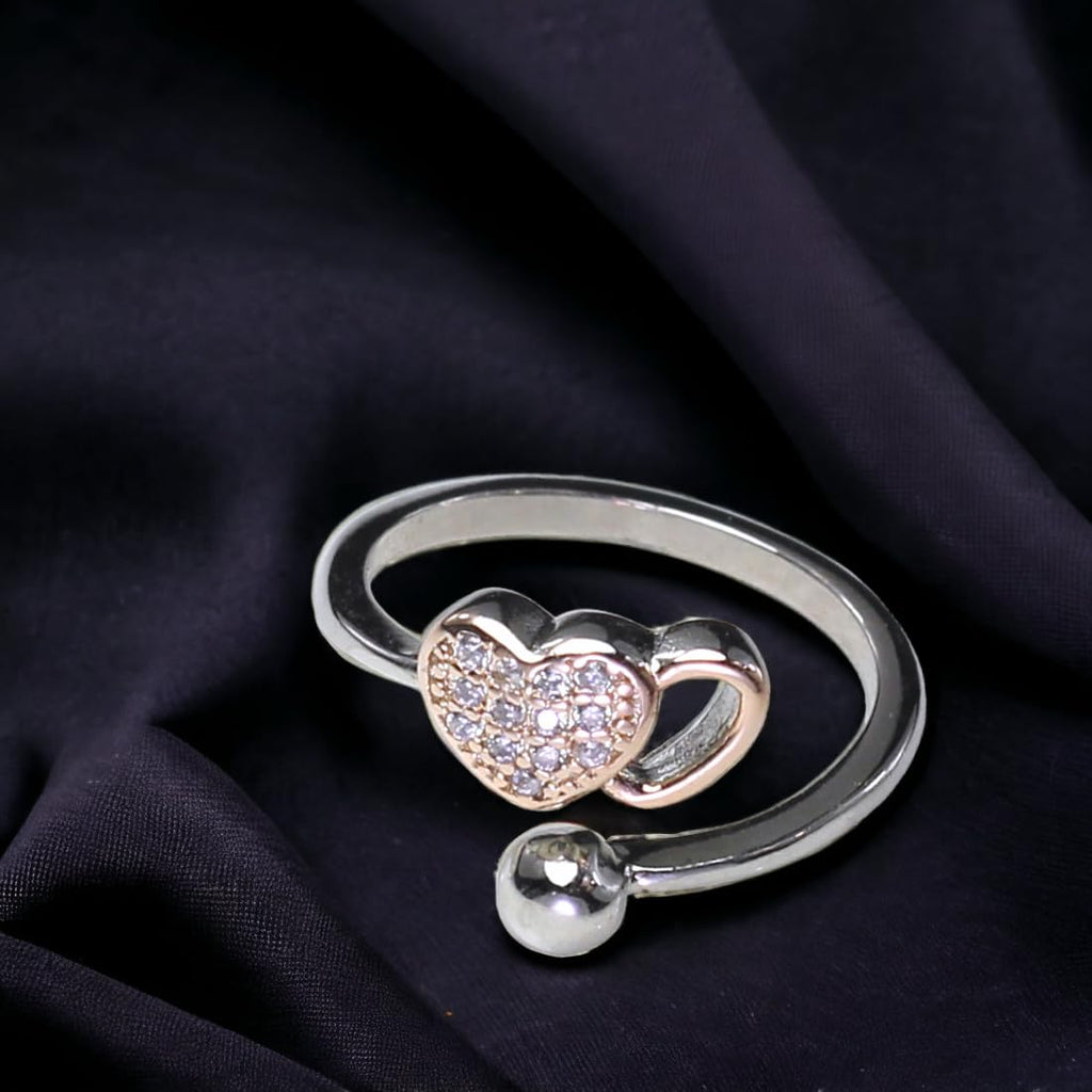 New Fashion Heart Shape Snake Rings For Women Girls Jewelry Gift