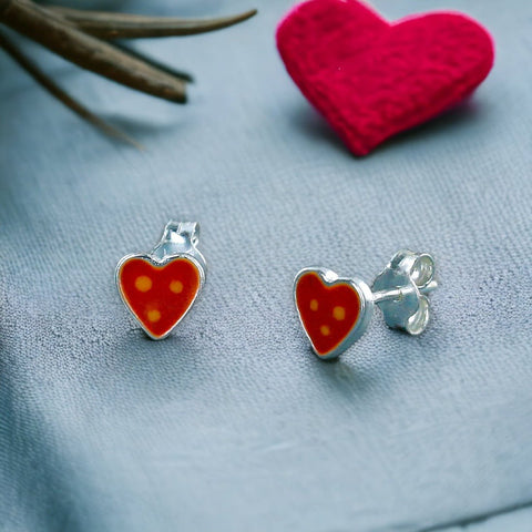 Taraash 925 Sterling Silver Heart Stud For Kids - Taraash