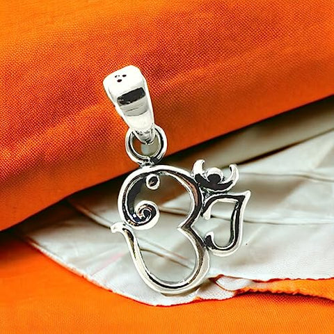 Taraash 925 Sterling Silver Spritiual Om Pendant For Kids - Taraash