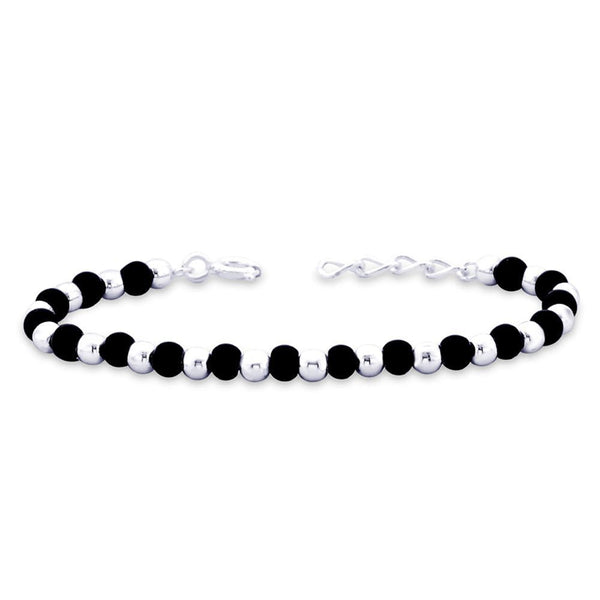 Taraash Black Bead 925 Sterling Silver Set of two Bracelet for Kids BR0831S-1 - Taraash