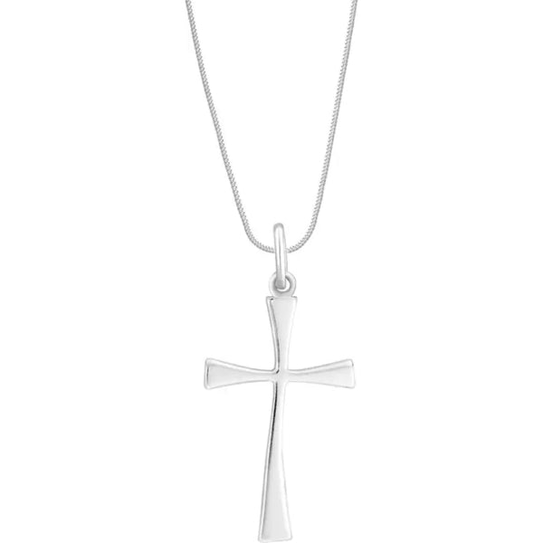 Taraash Sterling Silver Cross Pendant With Chain For Unisex COMBO PDCH 66 - Taraash