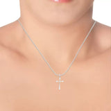 Taraash Sterling Silver Cross Pendant With Chain For Unisex COMBO PDCH 66 - Taraash