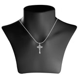 Taraash Sterling Silver Religious Cross Pendant With Chain For Unisex COMBO PDCH 152 - Taraash